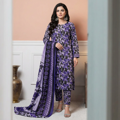 Fabron 3-Piece Unstitched Suit – Premium Fabric for Elegant Wear