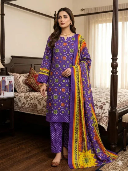 Fabron 3-Piece Unstitched Suit – Premium Fabric for Elegant Wear