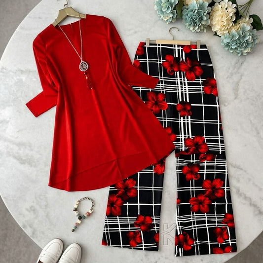 2Pc Stitched ladies dress - Trendy, Comfortable, linen dress Easy to Wear casual dress , for ladies